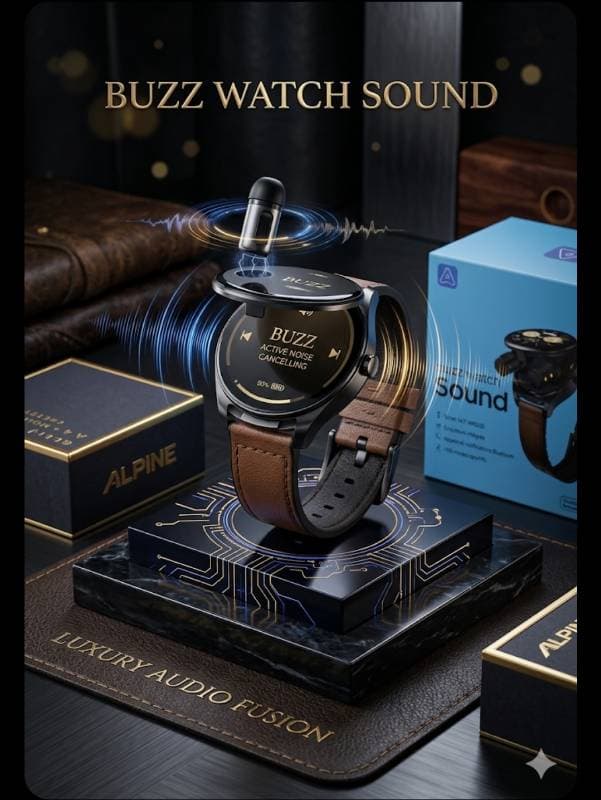 Ace Smart Watch Buzz Watch Sound Noir