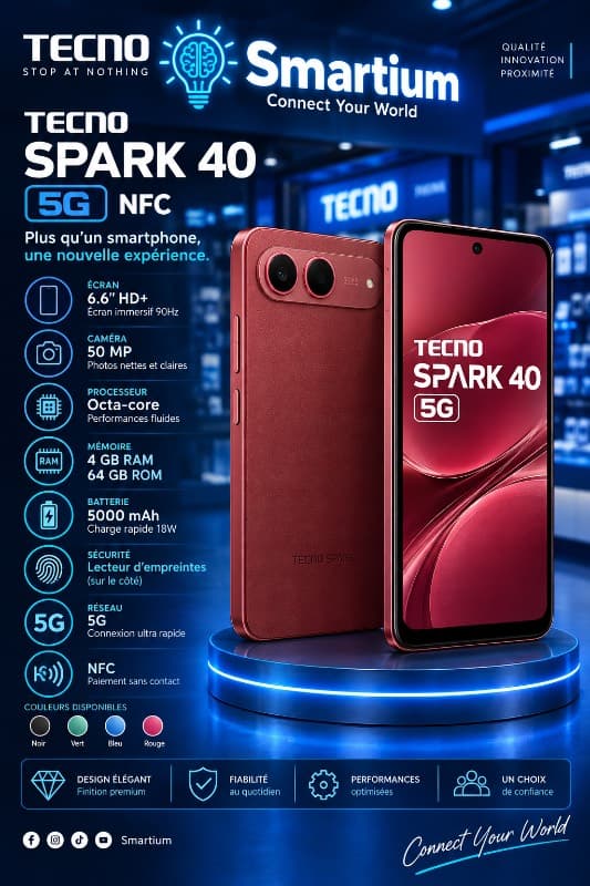 Tecno Spark40-5G 8+8-256Gb