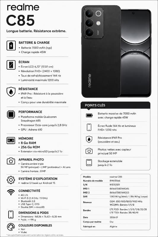 RealMe C85 8-256Gb Ch